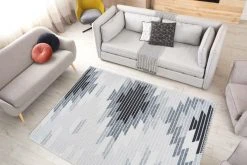 Teppich MAYA 500 - Grau - 80x150cm - Hochwertiger Kurzflorteppich für Wohnzimmer & Schlafzimmer -Heimtextilien Verkäufe 9004715900 04 1600Wx1600H