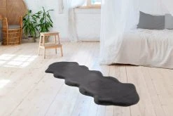 Teppich RABBIT DOUBLE SHEEPSKIN AE 300 - anthrazit - 60x180 cm - Hochwertiger Schaggyteppich 9 Teppich RABBIT DOUBLE SHEEPSKIN AE 300 - anthrazit - 60x180 cm - Hochwertiger Schaggyteppich -Heimtextilien Verkäufe 9004725100 04 1600Wx1600H