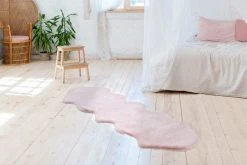 Teppich RABBIT DOUBLE SHEEPSKIN AE 300 - rosa - 60x180 cm | Shaggyteppiche für stilvolles Wohnen -Heimtextilien Verkäufe 9004725400 04 1600Wx1600H