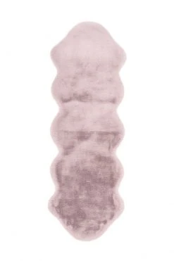 Teppich RABBIT DOUBLE SHEEPSKIN AE 300 - rosa - 60x180 cm | Shaggyteppiche für stilvolles Wohnen