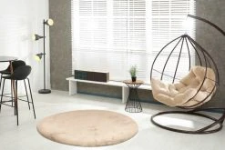 Teppich RABBIT LIGHT 500 - elfenbein - rund - Ø 120 cm | Shaggyteppich -Heimtextilien Verkäufe 9004726600 04 1600Wx1600H