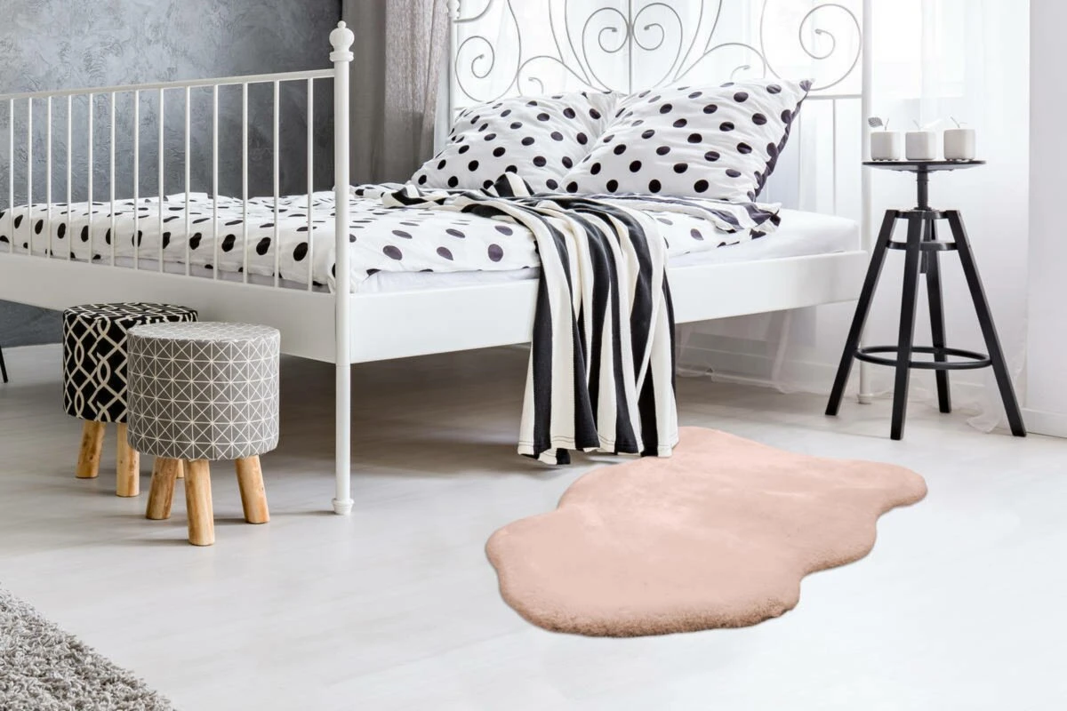 Teppich RABBIT LIGHT SHEEPSKIN 800 - creme - 60x90 cm - Hochwertiger Shaggyteppich 6 Teppich RABBIT LIGHT SHEEPSKIN 800 - creme - 60x90 cm - Hochwertiger Shaggyteppich – Bild 4