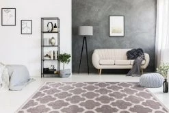 Kurzflorteppich taupe-creme 80x150 cm - stilvoller Teppich für Wohnzimmer & Schlafzimmer -Heimtextilien Verkäufe 9004730900 04 1600Wx1600H