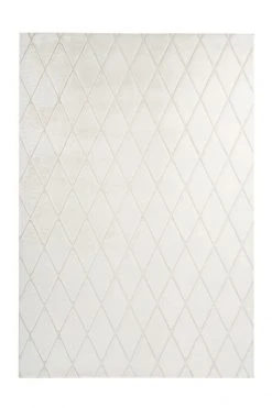 Teppich VIVICA 200 - Weiß-Creme - 80x150 cm - Luxuriöser Shaggyteppich für Wohnzimmer & Schlafzimmer