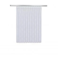 Store Transparente Gardine - Weiß-Beige - 450x150 cm