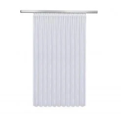 Store Vorhang weiß-beige 450x175 cm - Transparente Gardine für stilvolle Räume