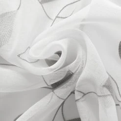 Ösenpanneaux weiß-silber 150x50 cm - Elegante Scheibengardinen für modernes Ambiente 7 Ösenpanneaux weiß-silber 150x50 cm - Elegante Scheibengardinen für modernes Ambiente -Heimtextilien Verkäufe 9004742900 03 1600Wx1600H