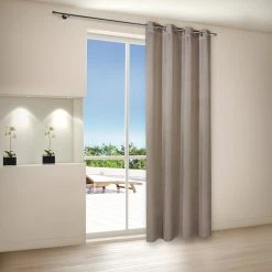 Ösenschal - braun - uni - 140x235 cm | Blickdichte Gardinen & Vorhänge -Heimtextilien Verkäufe 9004743100 02 1600Wx1600H