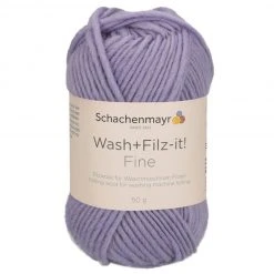 Handstrickgarn WASH + FILZ IT! FINE - Lavender - 50g | Hochwertiges Häkel- und Strickgarn