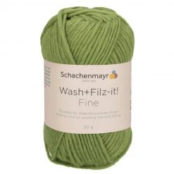 Handstrickgarn WASH + FILZ IT! FINE - Olive 50g | Häkelgarn & Strickgarn