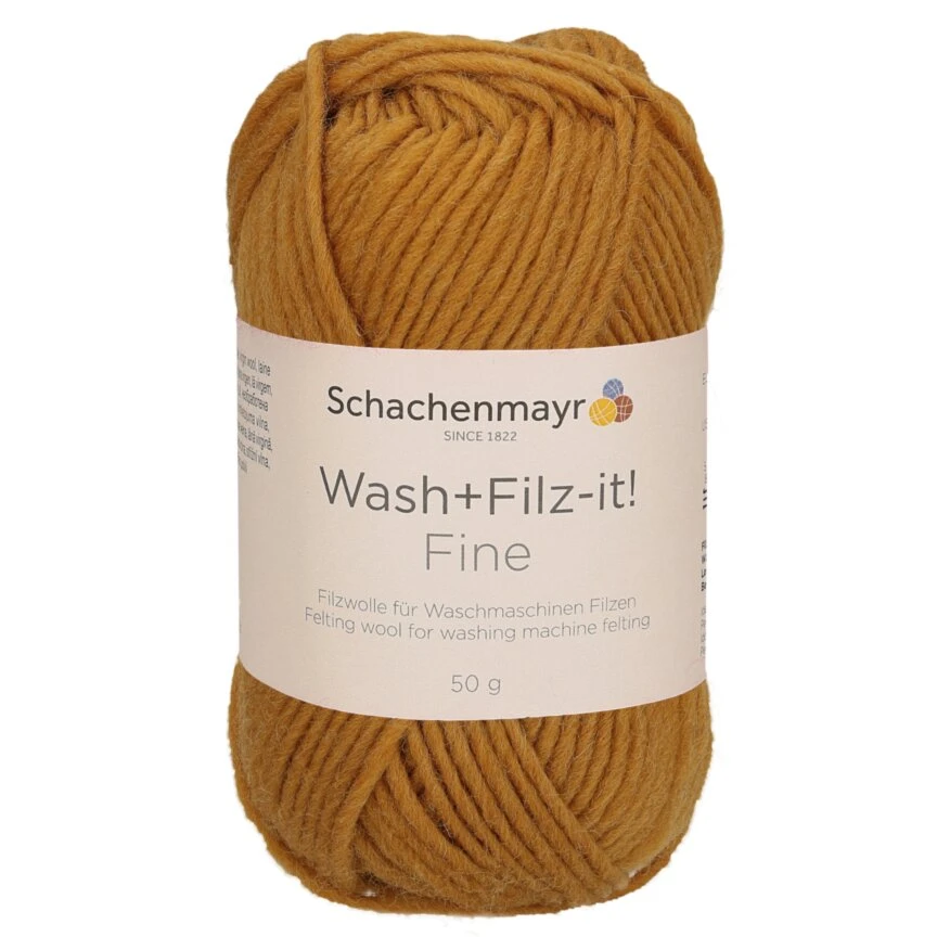 Handstrickgarn WASH + FILZ IT! FINE - Gold - 50g | Hochwertiges Häkel- & Strickgarn 3 Handstrickgarn WASH + FILZ IT! FINE - Gold - 50g | Hochwertiges Häkel- & Strickgarn