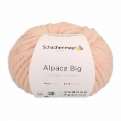 Handstrickgarn ALPACA BIG - blush - 100g | Weiches Häkelgarn & Strickgarn | Hochwertige Alpaka Wolle
