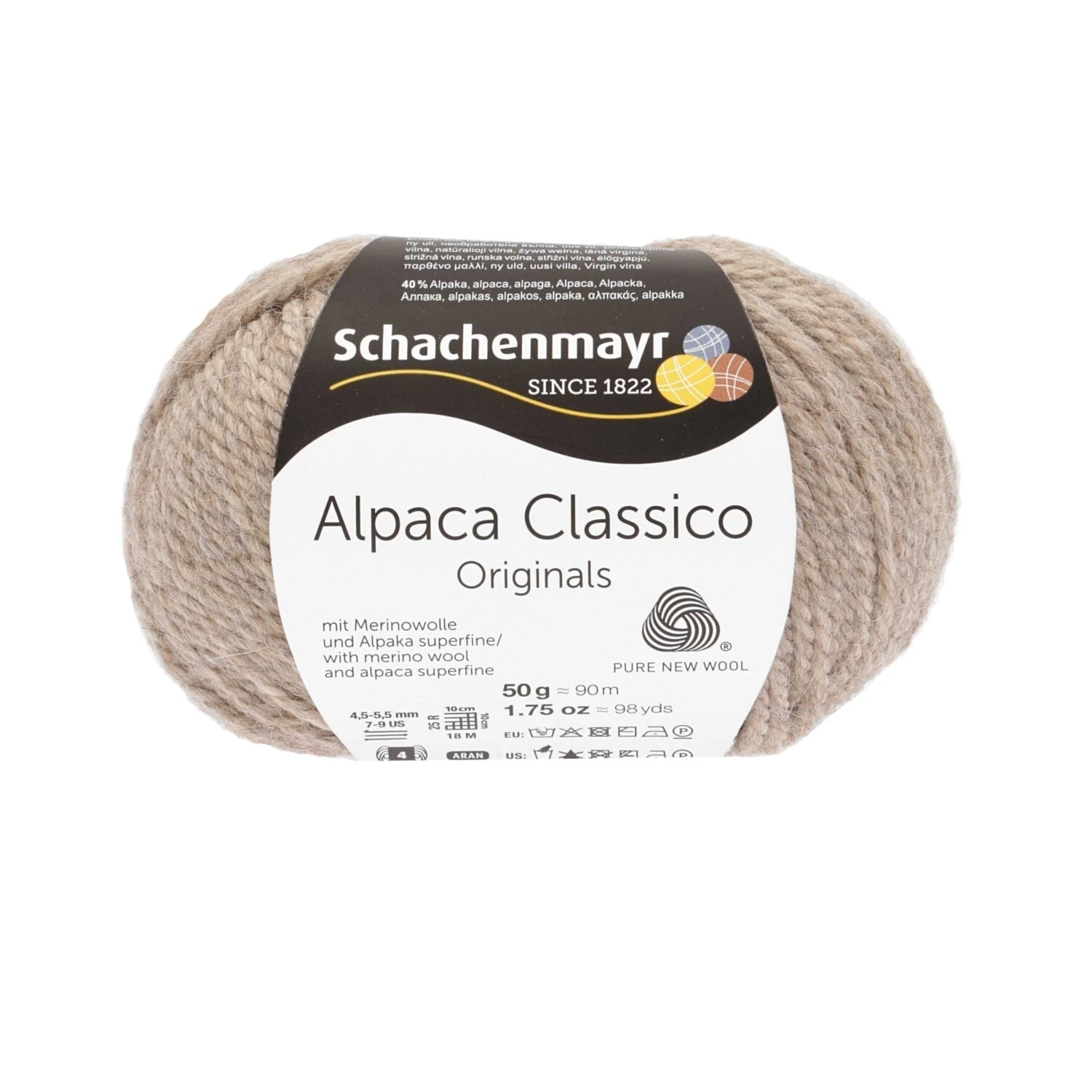 Handstrickgarn ALPACA CLASSICO - Sand-Melange - 50g | Weiches Alpakagarn für Strick- und Häkelprojekte 3 Handstrickgarn ALPACA CLASSICO - Sand-Melange - 50g | Weiches Alpakagarn für Strick- und Häkelprojekte