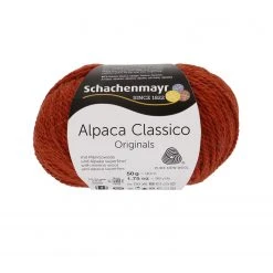 Handstrickgarn ALPACA CLASSICO - rost - 50g | Premium Alpakagarn für Stricken & Häkeln