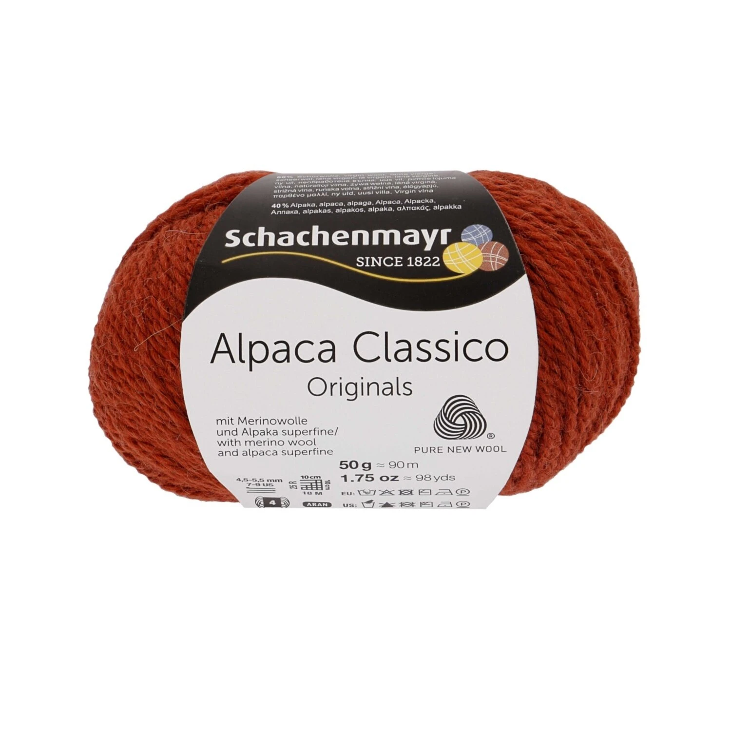 Handstrickgarn ALPACA CLASSICO - rost - 50g | Premium Alpakagarn für Stricken & Häkeln 3 Handstrickgarn ALPACA CLASSICO - rost - 50g | Premium Alpakagarn für Stricken & Häkeln