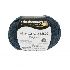 Handstrickgarn ALPACA CLASSICO - Denim - 50g | Weiches Alpakagarn für Strick- und Häkelprojekte