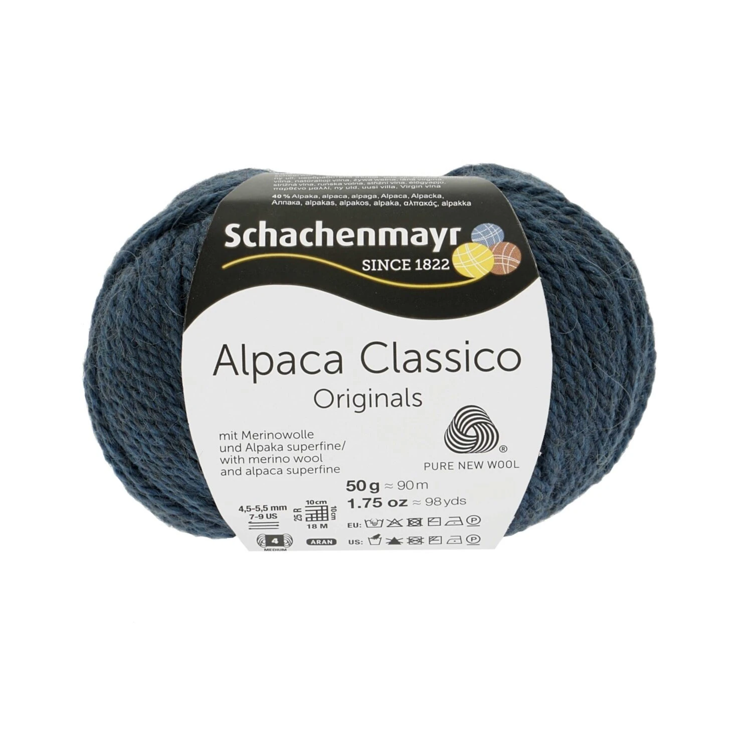 Handstrickgarn ALPACA CLASSICO - Denim - 50g | Weiches Alpakagarn für Strick- und Häkelprojekte 3 Handstrickgarn ALPACA CLASSICO - Denim - 50g | Weiches Alpakagarn für Strick- und Häkelprojekte