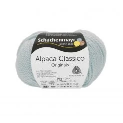 Handstrickgarn ALPACA CLASSICO - Eisblau - 50g | Hochwertiges Strickgarn für kreative Projekte