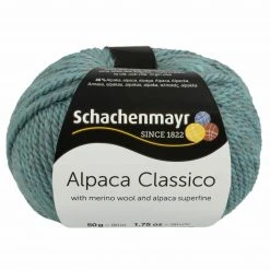 Handstrickgarn ALPACA CLASSICO - aqua - 50g - weiches Alpakagarn für Strick- und Häkelprojekte