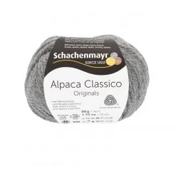 Handstrickgarn ALPACA CLASSICO - Kiesel-Melange - 50g - Hochwertiges Alpakagarn für Stricken & Häkeln