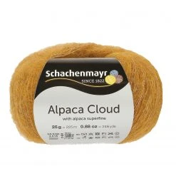 Handstrickgarn ALPACA CLOUD - Gold - 25g | Weiches Häkelgarn & Strickgarn