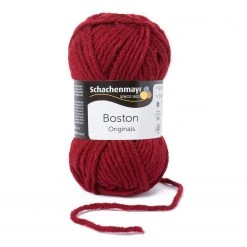 Handstrickgarn BOSTON - Marsala - 50g | Hochwertiges Häkelgarn & Strickgarn
