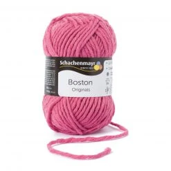 Handstrickgarn BOSTON - himbeere - 50g | Hochwertiges Häkelgarn & Strickgarn