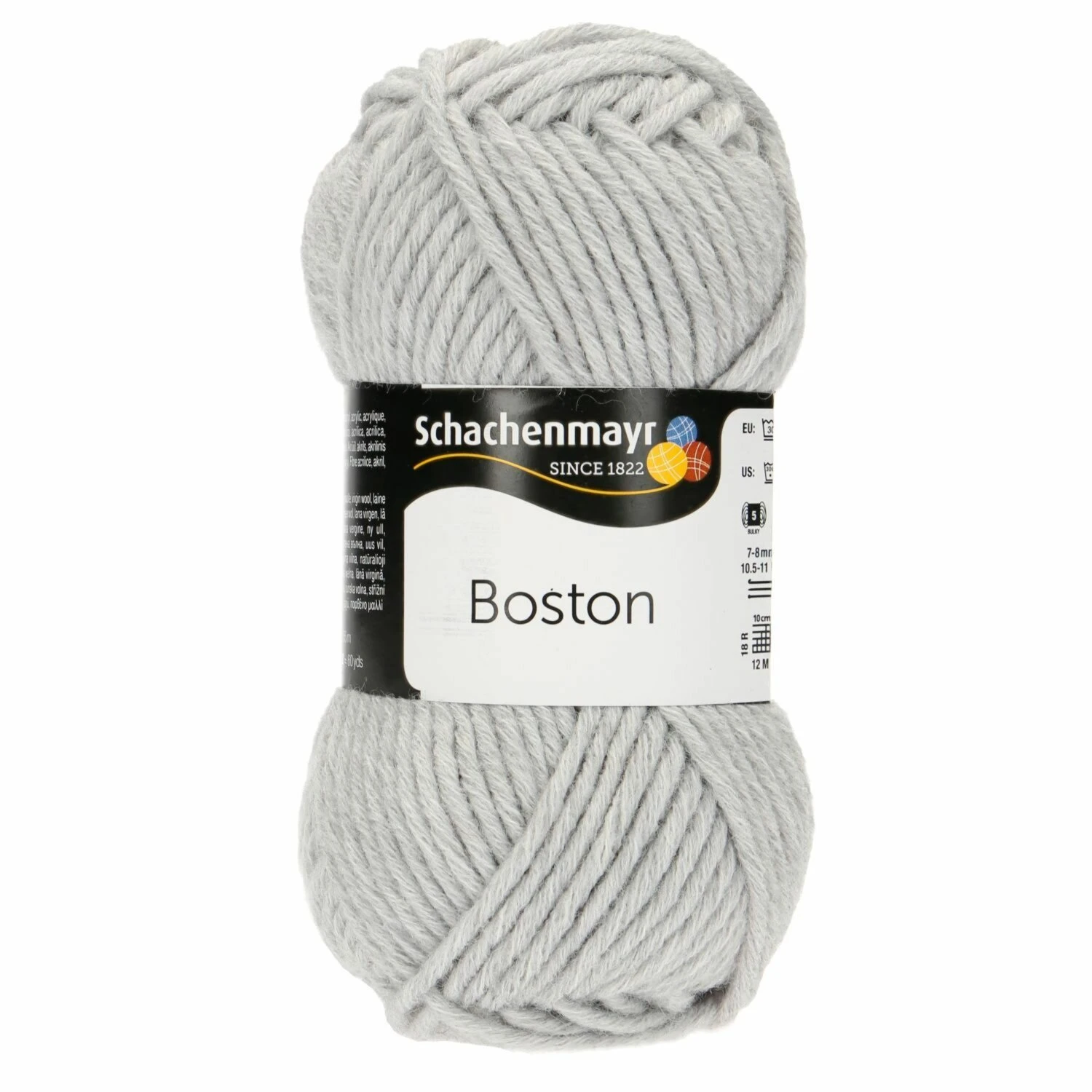 Handstrickgarn BOSTON - hellgrau-meliert - 50g | Hochwertiges Strickgarn für kreative Projekte 3 Handstrickgarn BOSTON - hellgrau-meliert - 50g | Hochwertiges Strickgarn für kreative Projekte