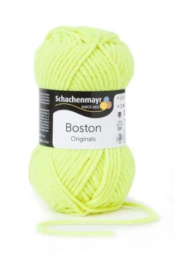 Handstrickgarn BOSTON - Neon-Gelb - 50g | Hochwertiges Häkelgarn & Strickgarn