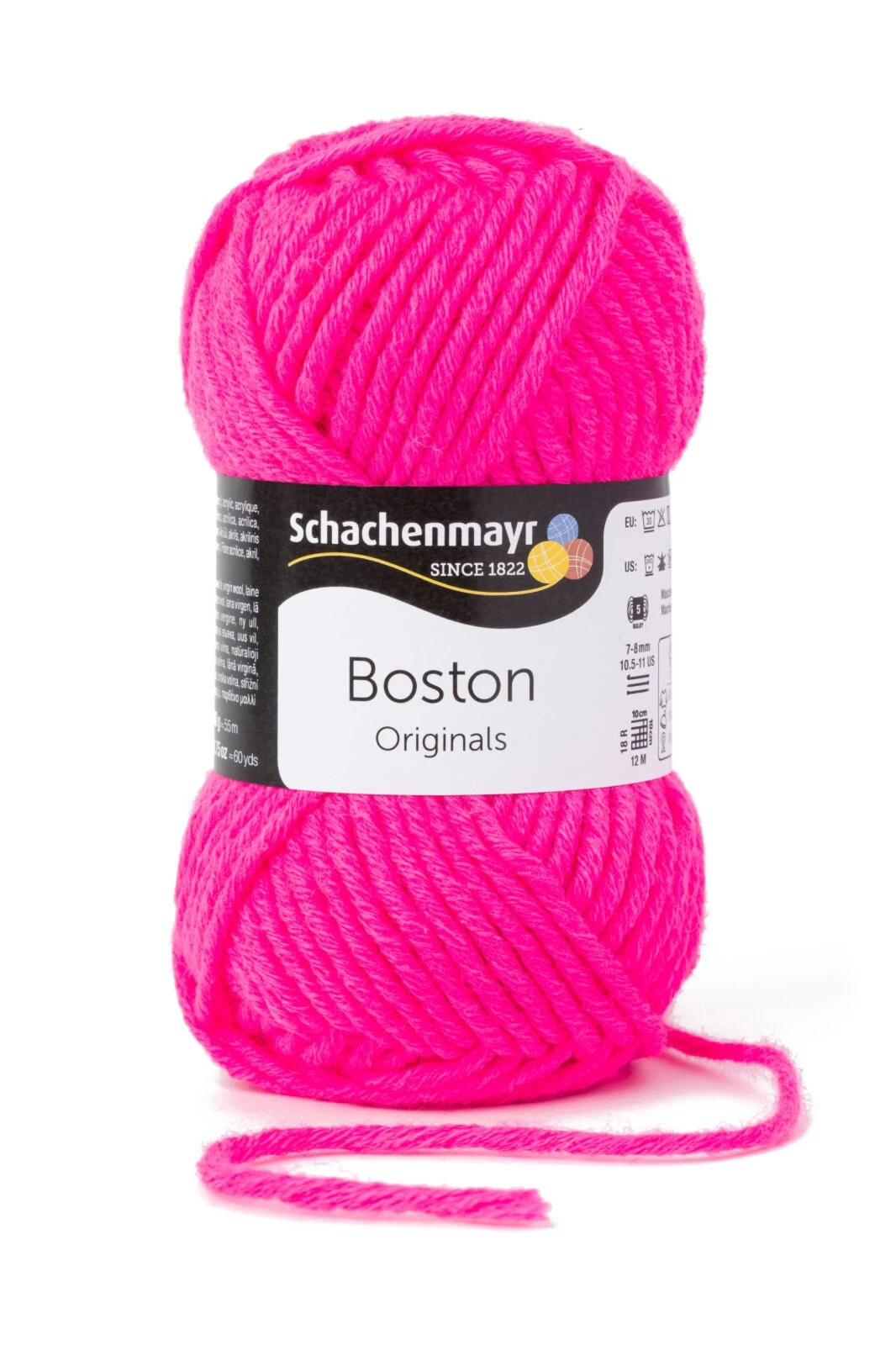 Handstrickgarn BOSTON - Neon-Pink - 50g | Hochwertiges Häkelgarn & Strickgarn 3 Handstrickgarn BOSTON - Neon-Pink - 50g | Hochwertiges Häkelgarn & Strickgarn