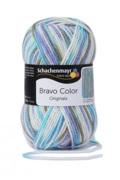 Handstrickgarn BRAVO COLOR - Breeze Color - 50g | Hochwertiges Strickgarn für kreative Projekte