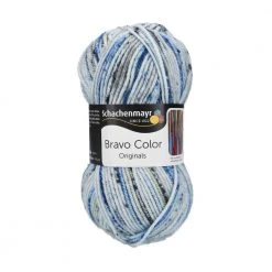 Handstrickgarn BRAVO COLOR - Sporty Farbe - 50g - Perfekt für Häkeln und Stricken