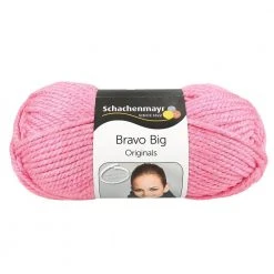 Handstrickgarn BRAVO BIG - Rosa Meliert, 200g | Hochwertiges Häkel- & Strickgarn
