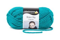 Handstrickgarn BRAVO BIG - Smaragd - 200g | Hochwertiges Garn für Stricken und Häkeln