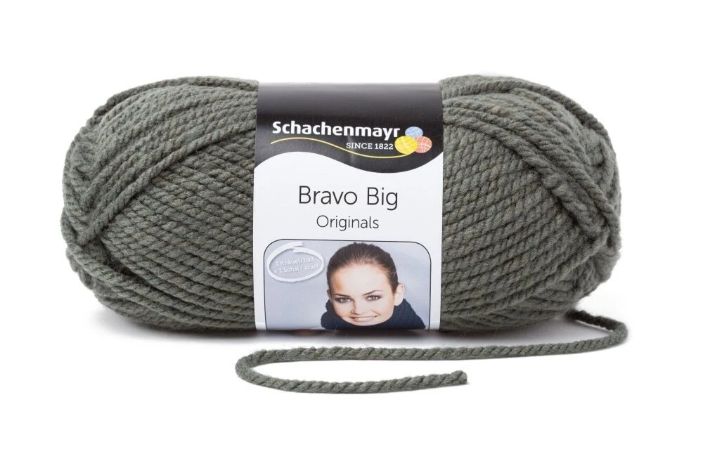 Handstrickgarn BRAVO BIG - oliv - 200g | Hochwertiges Garn für Häkeln & Stricken 3 Handstrickgarn BRAVO BIG - oliv - 200g | Hochwertiges Garn für Häkeln & Stricken