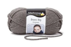 Handstrickgarn BRAVO BIG - Graphit - 200g - Hochwertiges Garn für Stricken & Häkeln