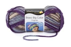 Handstrickgarn BRAVO BIG COLOR - Thahiti Farbe - 200g | Hochwertiges Häkelgarn & Strickgarn