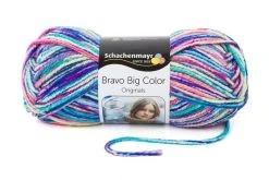 Handstrickgarn BRAVO BIG COLOR - Labradit Color - 200g - Hochwertiges Häkel- und Strickgarn