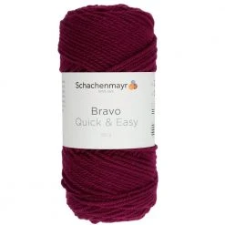 Handstrickgarn BRAVO QUICK & EASY - brombeer - 100g