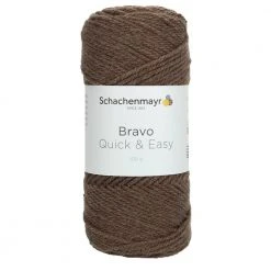 Handstrickgarn BRAVO QUICK & EASY - Holz meliert - 100g | Hochwertiges Garn für Stricken und Häkeln