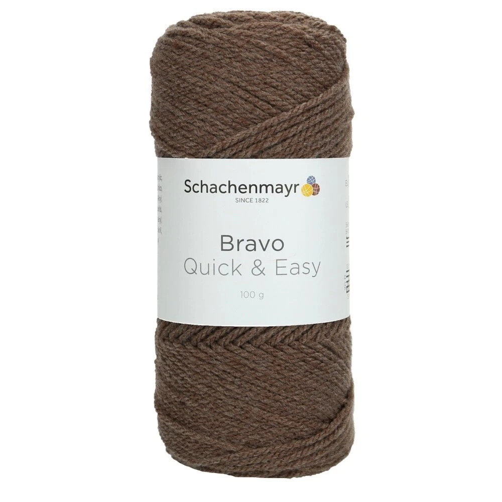 Handstrickgarn BRAVO QUICK & EASY - Holz meliert - 100g | Hochwertiges Garn für Stricken und Häkeln 3 Handstrickgarn BRAVO QUICK & EASY - Holz meliert - 100g | Hochwertiges Garn für Stricken und Häkeln