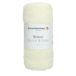 Handstrickgarn BRAVO QUICK & EASY - ecru - 100g | Häkelgarn & Strickgarn