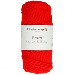 Handstrickgarn BRAVO QUICK & EASY - Feuer - 100g | Hochwertiges Häkelgarn & Strickgarn