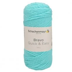 Handstrickgarn BRAVO QUICK & EASY - mintblau - 100g | Hochwertiges Häkelgarn & Strickgarn