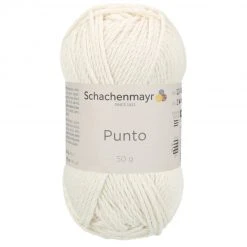 Handstrickgarn PUNTO - natur - 50g | Hochwertiges Häkelgarn & Strickgarn