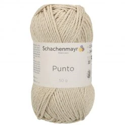Handstrickgarn PUNTO - Sand - 50g | Hochwertiges Häkelgarn & Strickgarn
