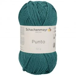 Handstrickgarn PUNTO - Teal - 50g | Hochwertiges Häkelgarn & Strickgarn