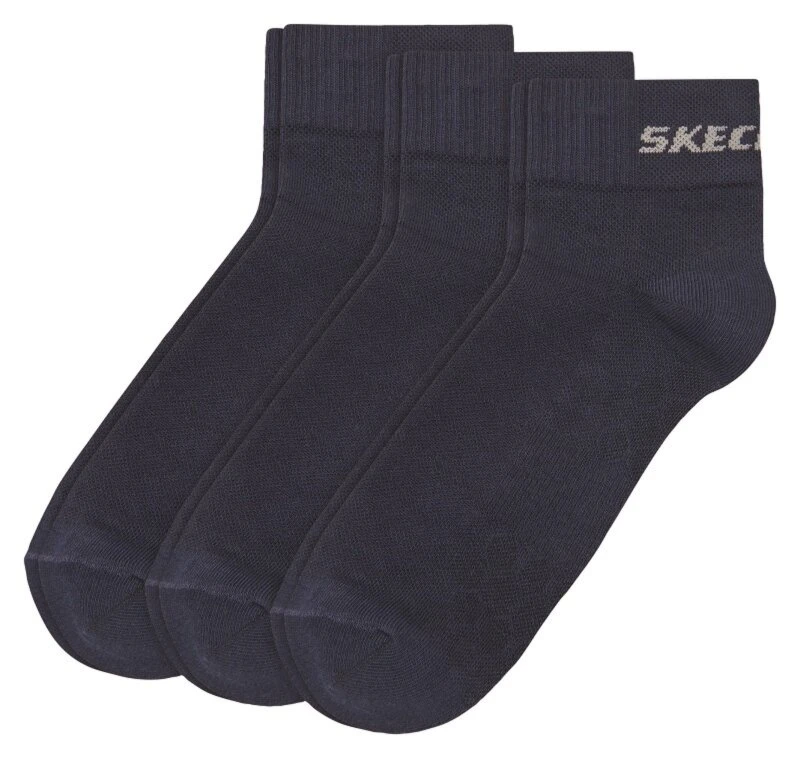3er Pack SKECHERS Unisex Socken - Navy - 35/38 | Bequeme Baumwollsocken für Herren und Damen 3 3er Pack SKECHERS Unisex Socken - Navy - 35/38 | Bequeme Baumwollsocken für Herren und Damen