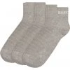 3er Pack SKECHERS Unisex Socken - Bequem & Atmungsaktiv - Lichtgrau Melange - Größe 35/38