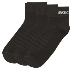 3er Pack SKECHERS Unisex Socken - Schwarz - 35/38 - Bequem & Langlebig